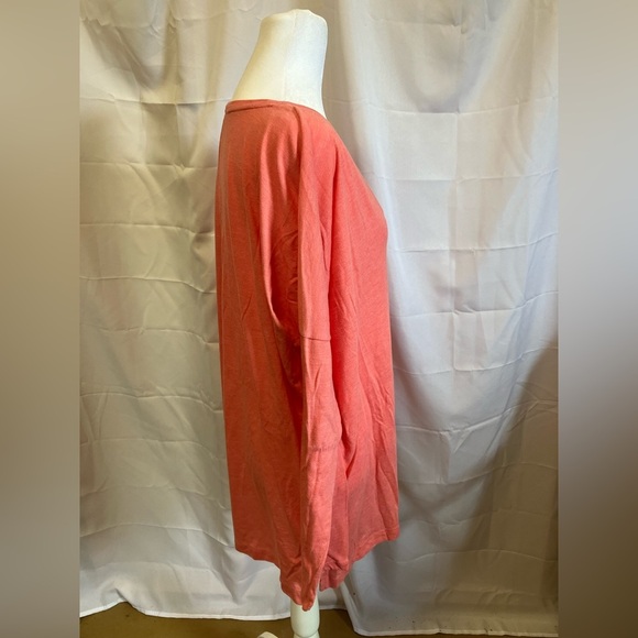 Old Navy Pink Long Sleeve V-Neck Tee - Picture 5 of 7